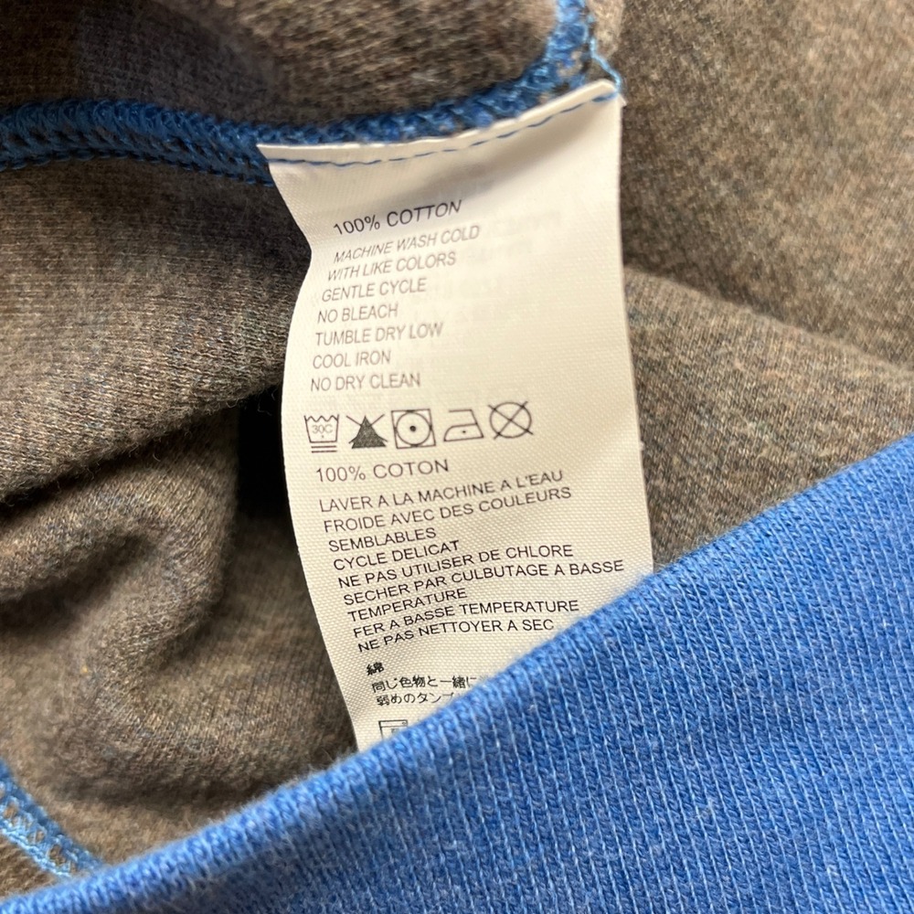 TOMMY BAHAMA Blue Gray Reversible 1/4 Zip Mens Sweater XL Travel Vacation Preppy - Picture 10 of 11